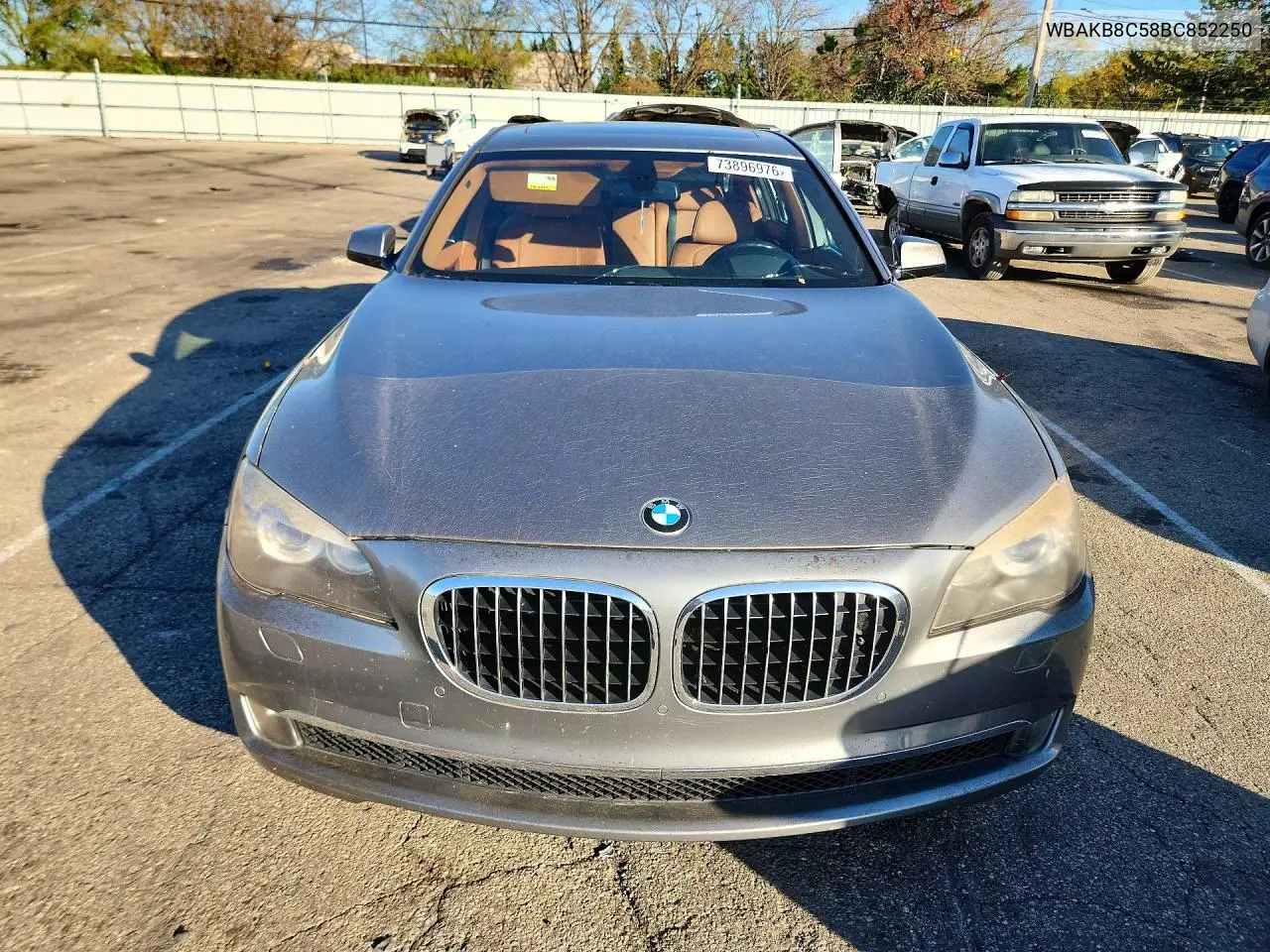 2011 BMW 7ER VIN WBAKB8C58BC852250 — фото 5