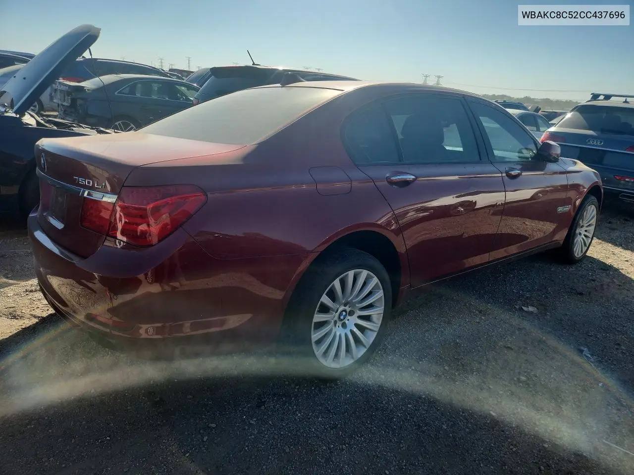 2012 BMW 7ER VIN WBAKC8C52CC437696 — фото 3