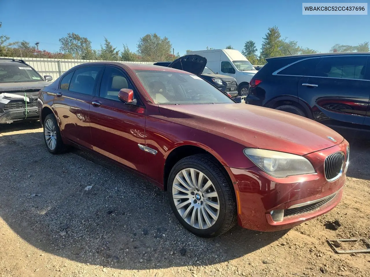 2012 BMW 7ER VIN WBAKC8C52CC437696 — фото 4