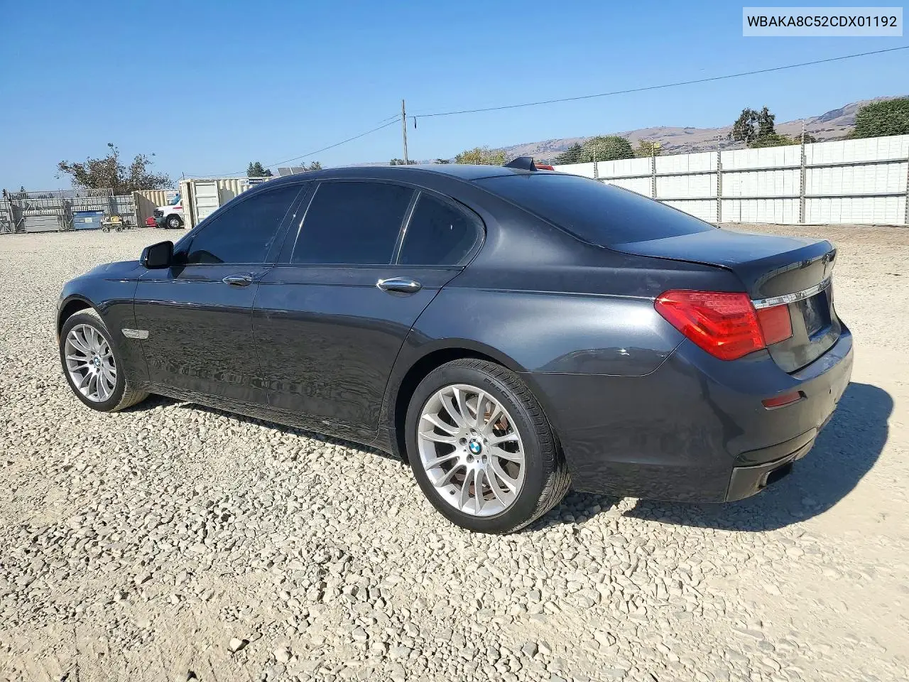2012 BMW 7ER VIN WBAKA8C52CDX01192 — фото 2