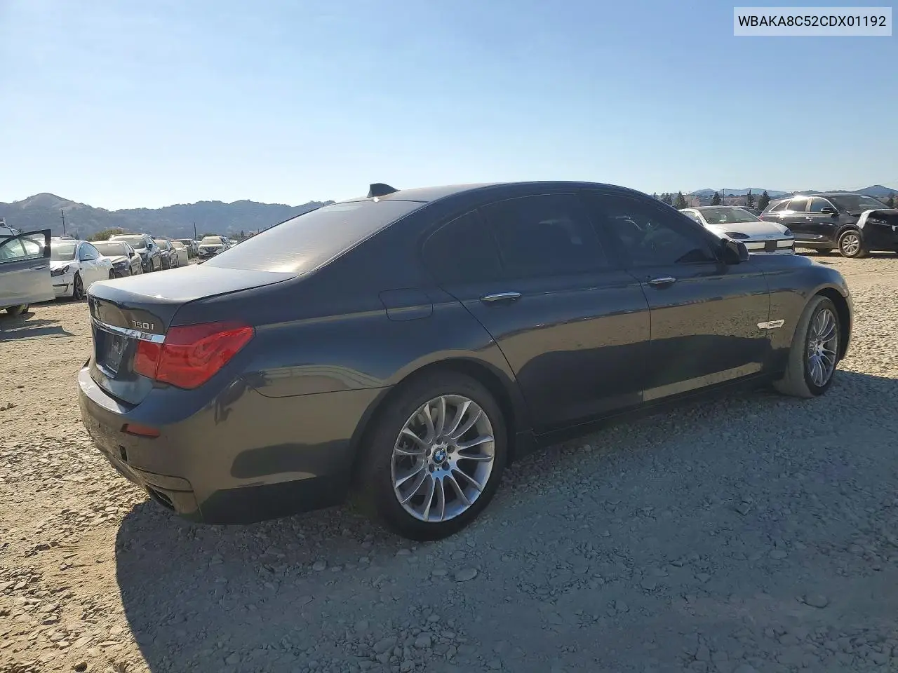 2012 BMW 7ER VIN WBAKA8C52CDX01192 — фото 3