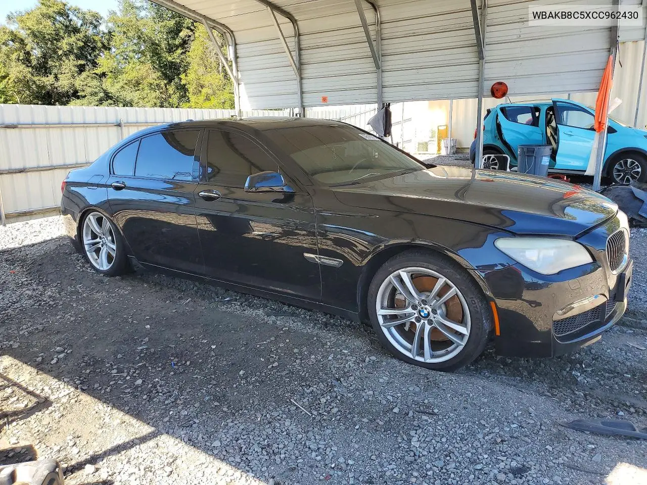 2012 BMW 7ER VIN WBAKB8C5XCC962430 — фото 4
