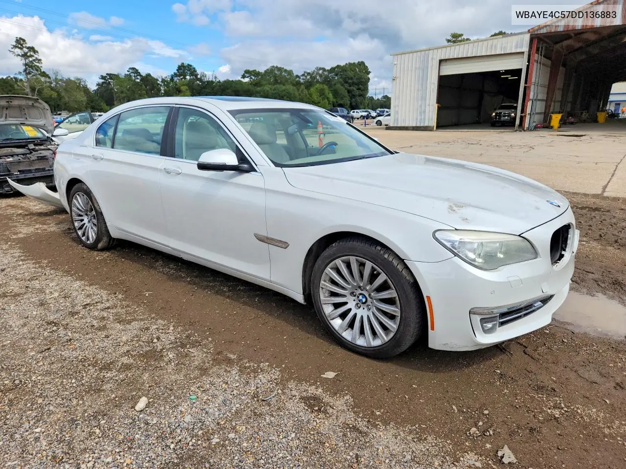 BMW 7ER 2013, VIN WBAYE4C57DD136883