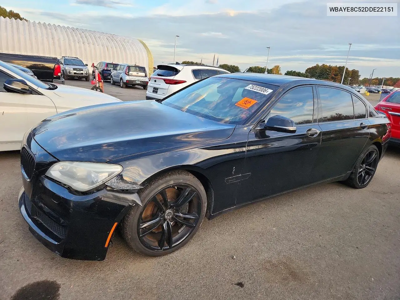 BMW 7ER 2013, VIN WBAYE8C52DDE22151