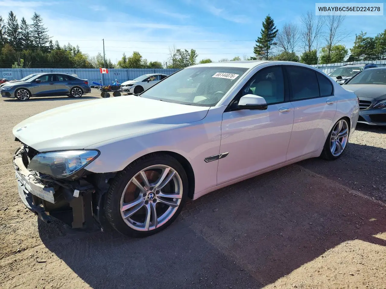 BMW 7ER 2014, VIN WBAYB6C56ED224278