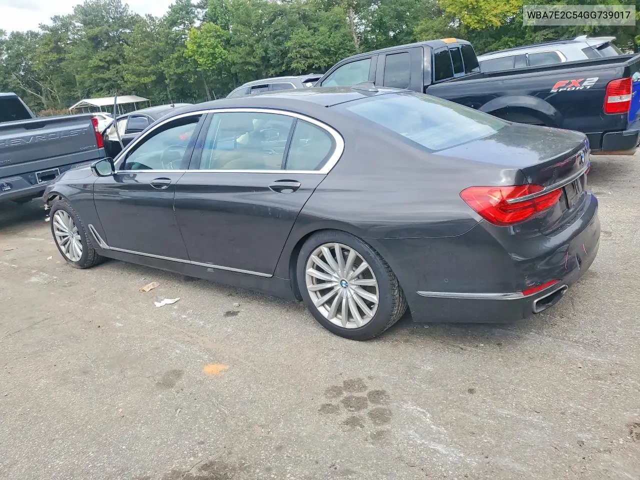 2016 BMW 7ER VIN WBA7E2C54GG739017 — фото 2