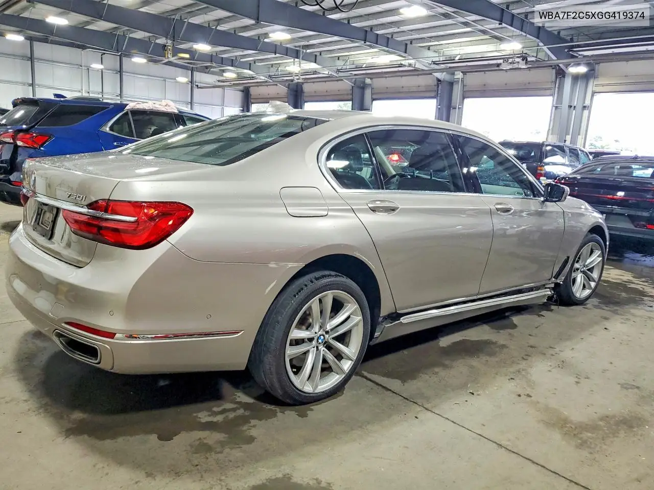 2016 BMW 7ER VIN WBA7F2C5XGG419374 — фото 3