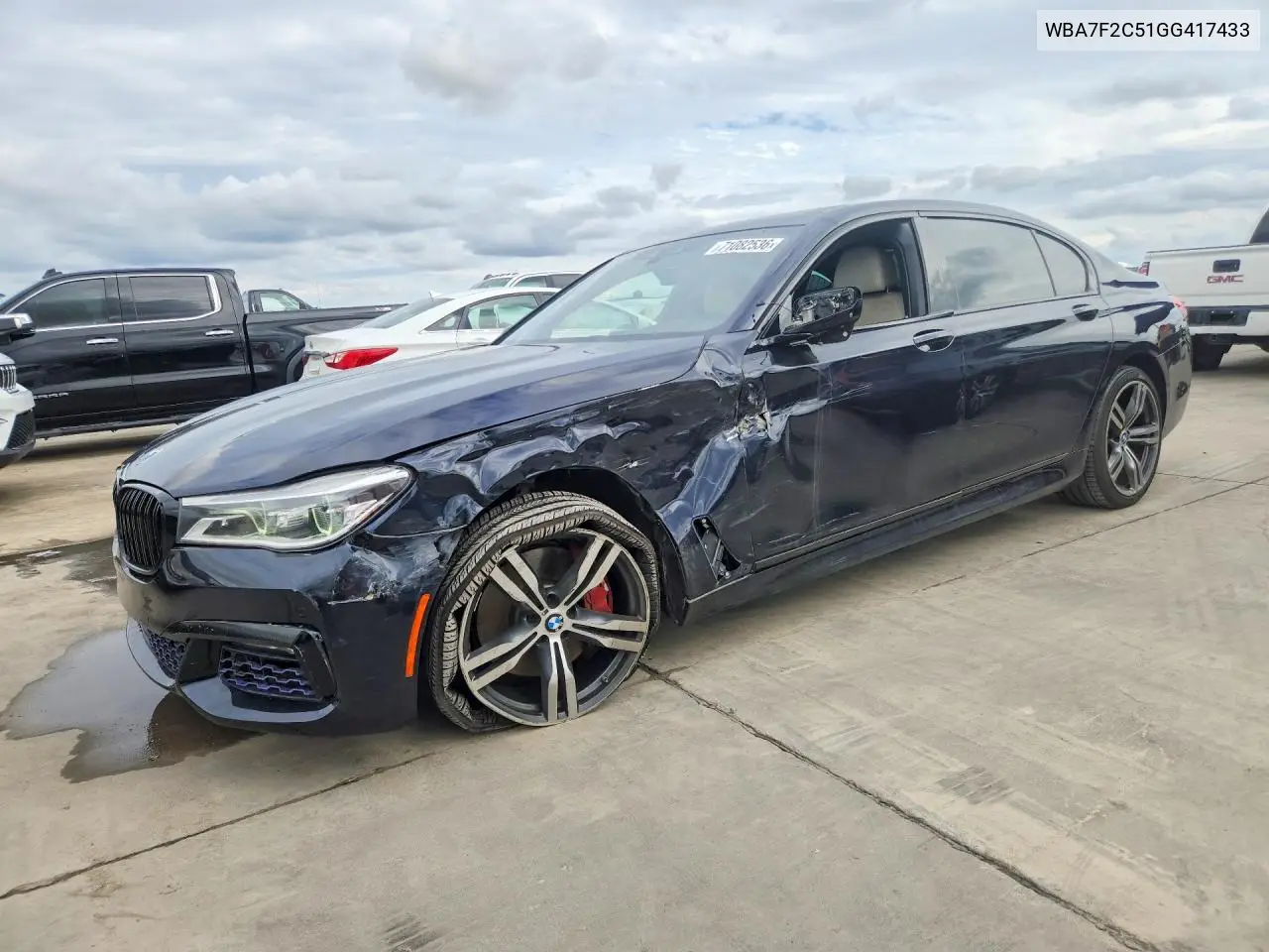 BMW 7ER 2016, VIN WBA7F2C51GG417433