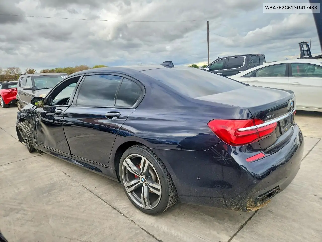 2016 BMW 7ER VIN WBA7F2C51GG417433 — фото 2