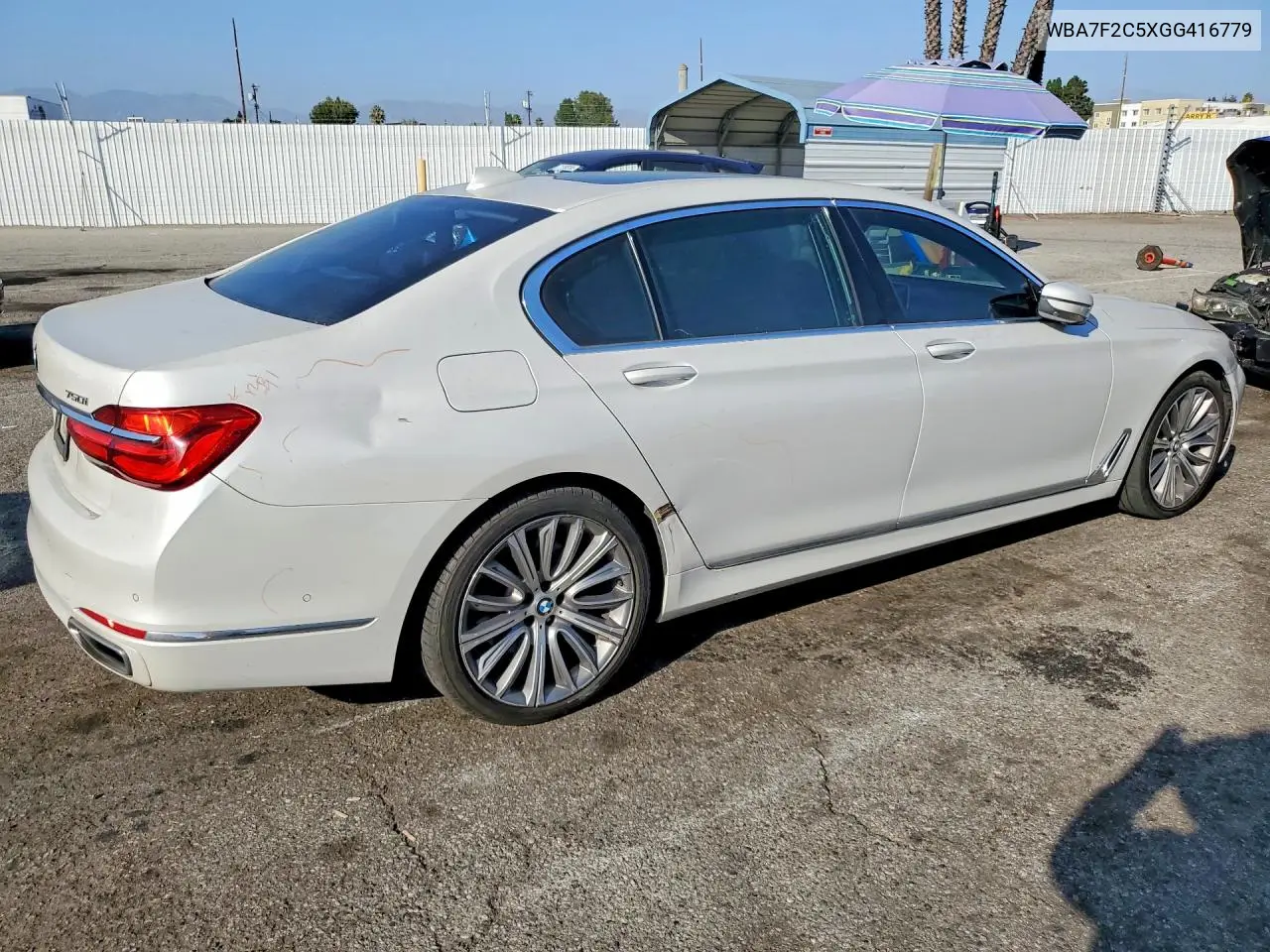 2016 BMW 7ER VIN WBA7F2C5XGG416779 — фото 3