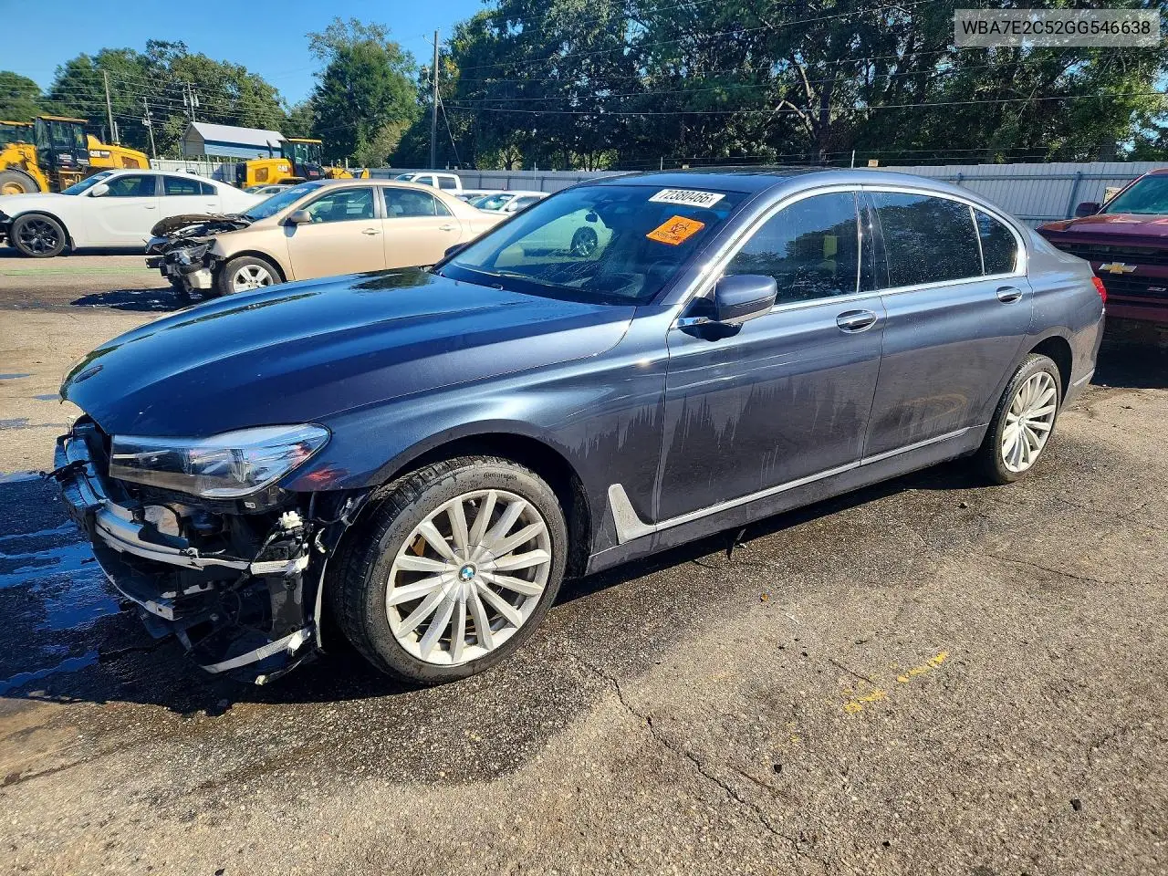 BMW 7ER 2016, VIN WBA7E2C52GG546638