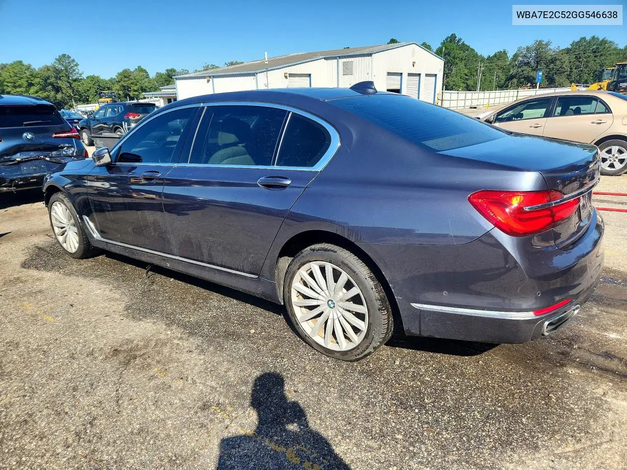 2016 BMW 7ER VIN WBA7E2C52GG546638 — фото 2