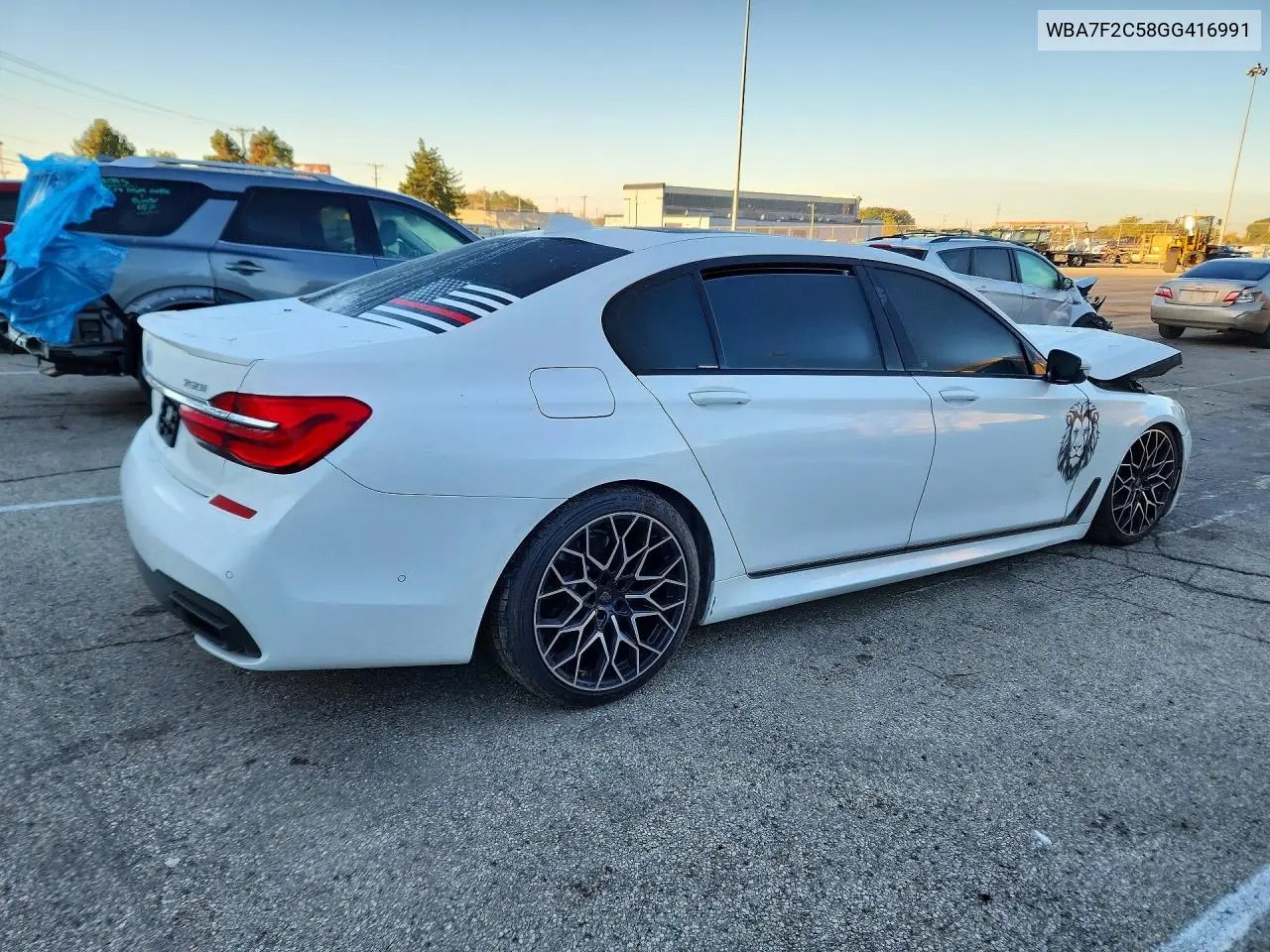 2016 BMW 7ER VIN WBA7F2C58GG416991 — фото 3