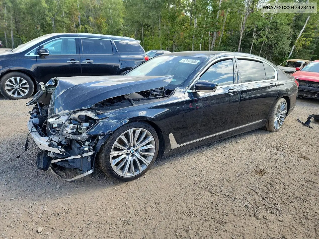 BMW 7ER 2017, VIN WBA7F2C32HG423418