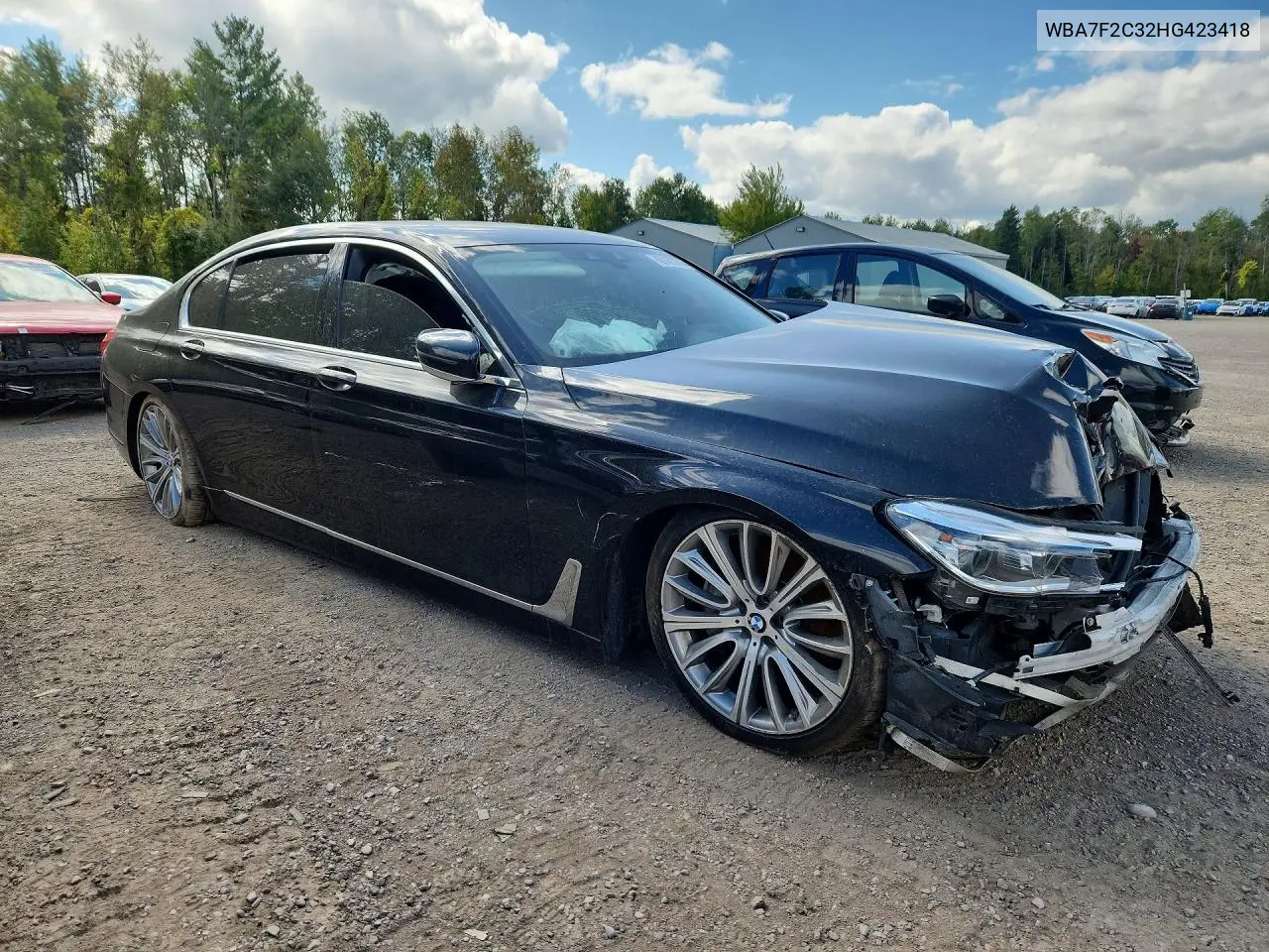 2017 BMW 7ER VIN WBA7F2C32HG423418 — фото 4