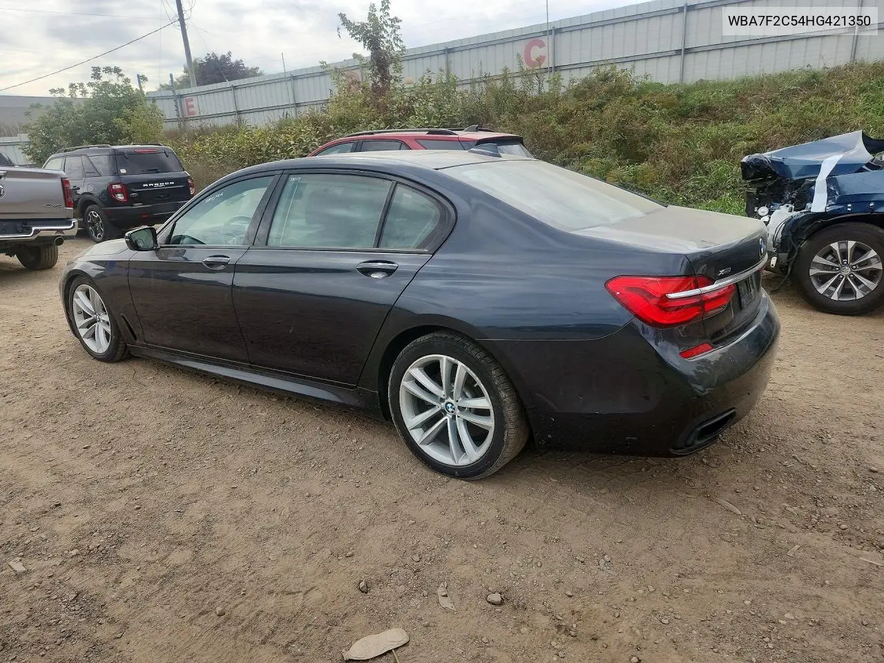 2017 BMW 7ER VIN WBA7F2C54HG421350 — фото 2