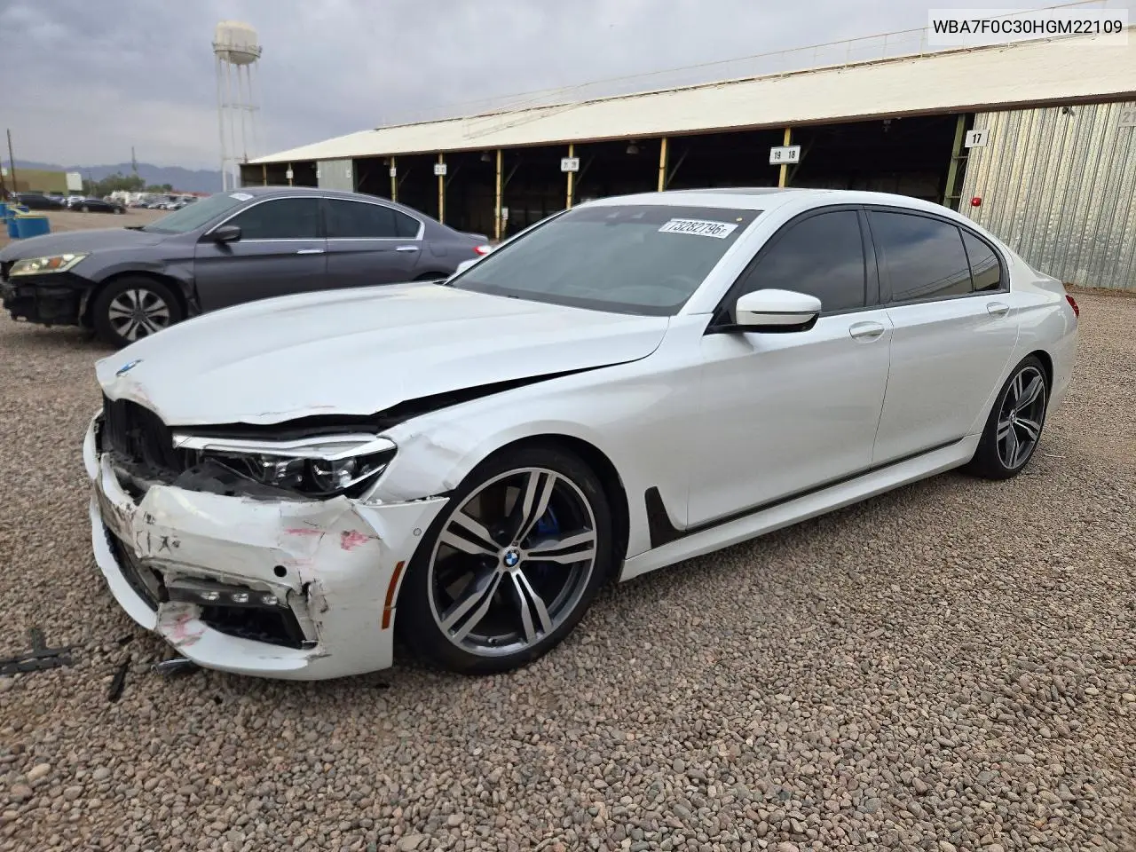 BMW 7ER 2017, VIN WBA7F0C30HGM22109