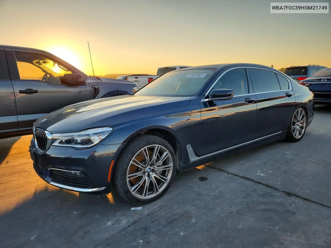 BMW 7ER 2017, VIN WBA7F0C39HGM21749