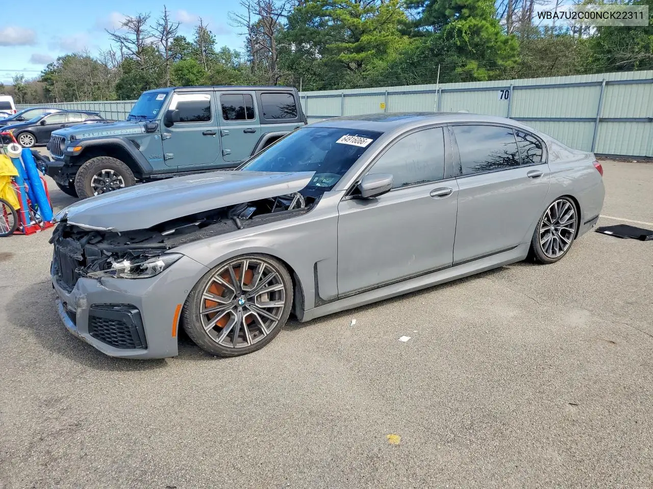 BMW 7ER 2022, VIN WBA7U2C00NCK22311
