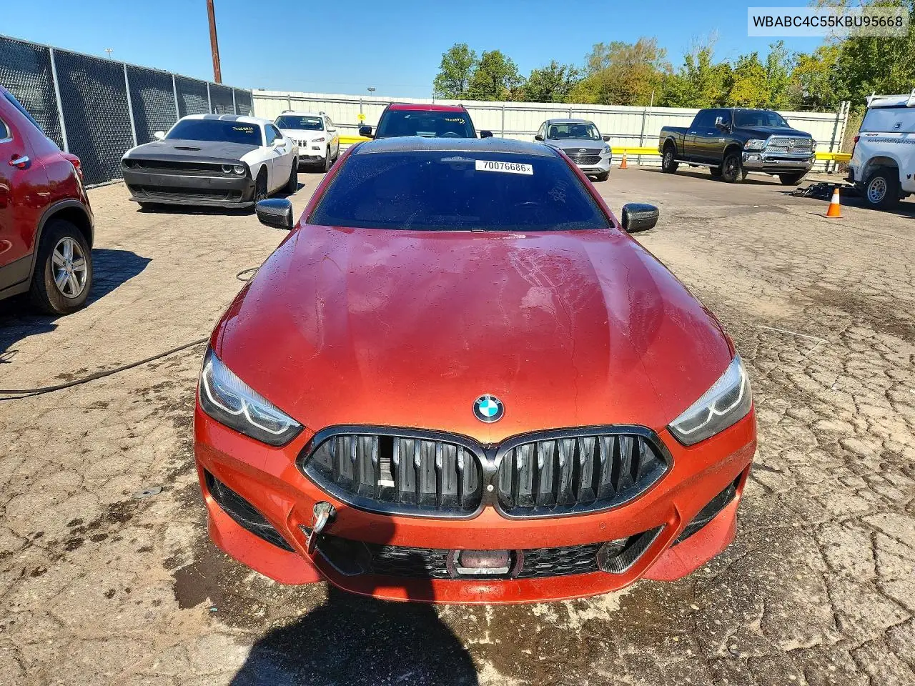 2019 BMW 8ER VIN WBABC4C55KBU95668 — фото 5