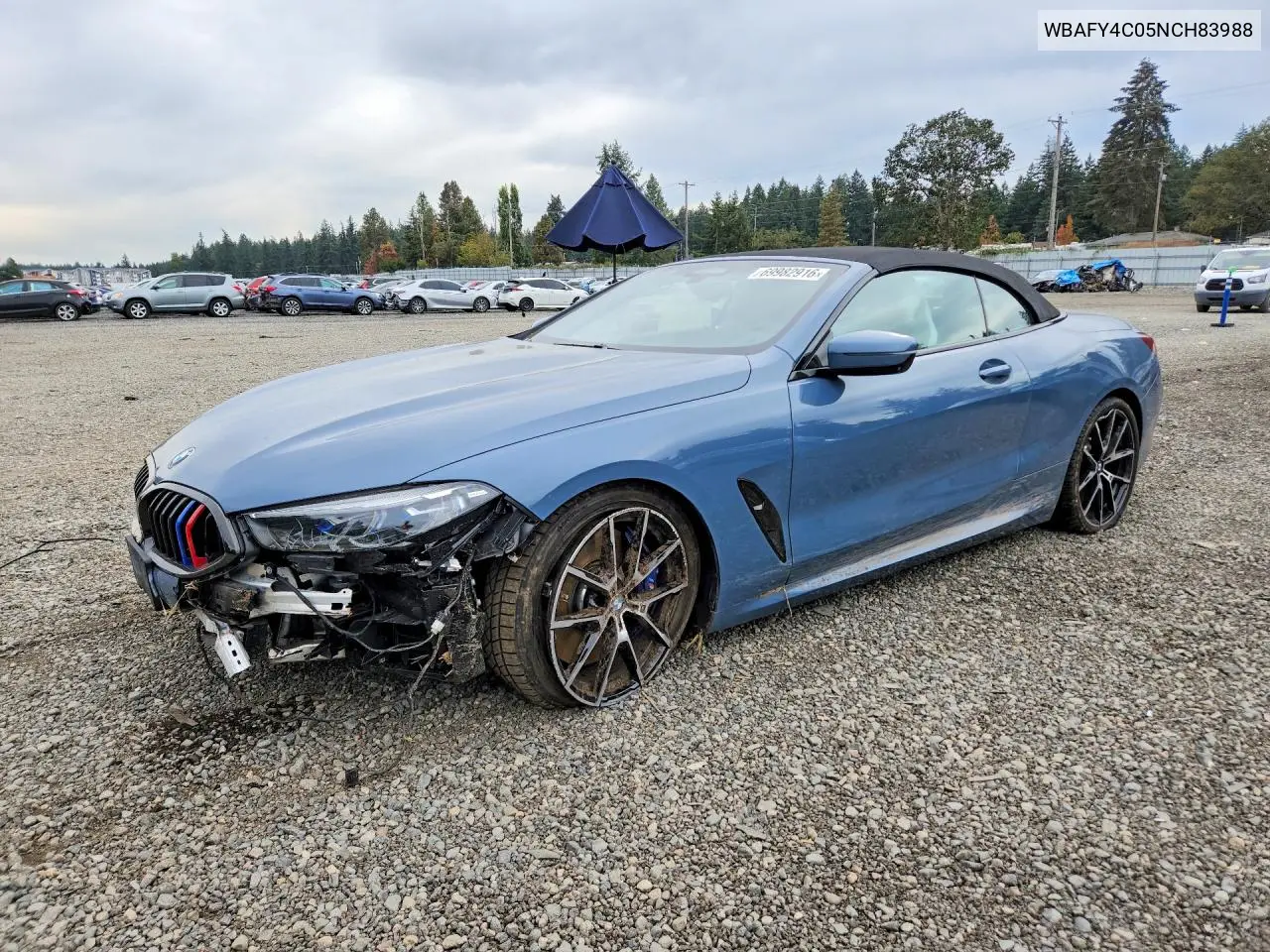 BMW 8ER 2022, VIN WBAFY4C05NCH83988
