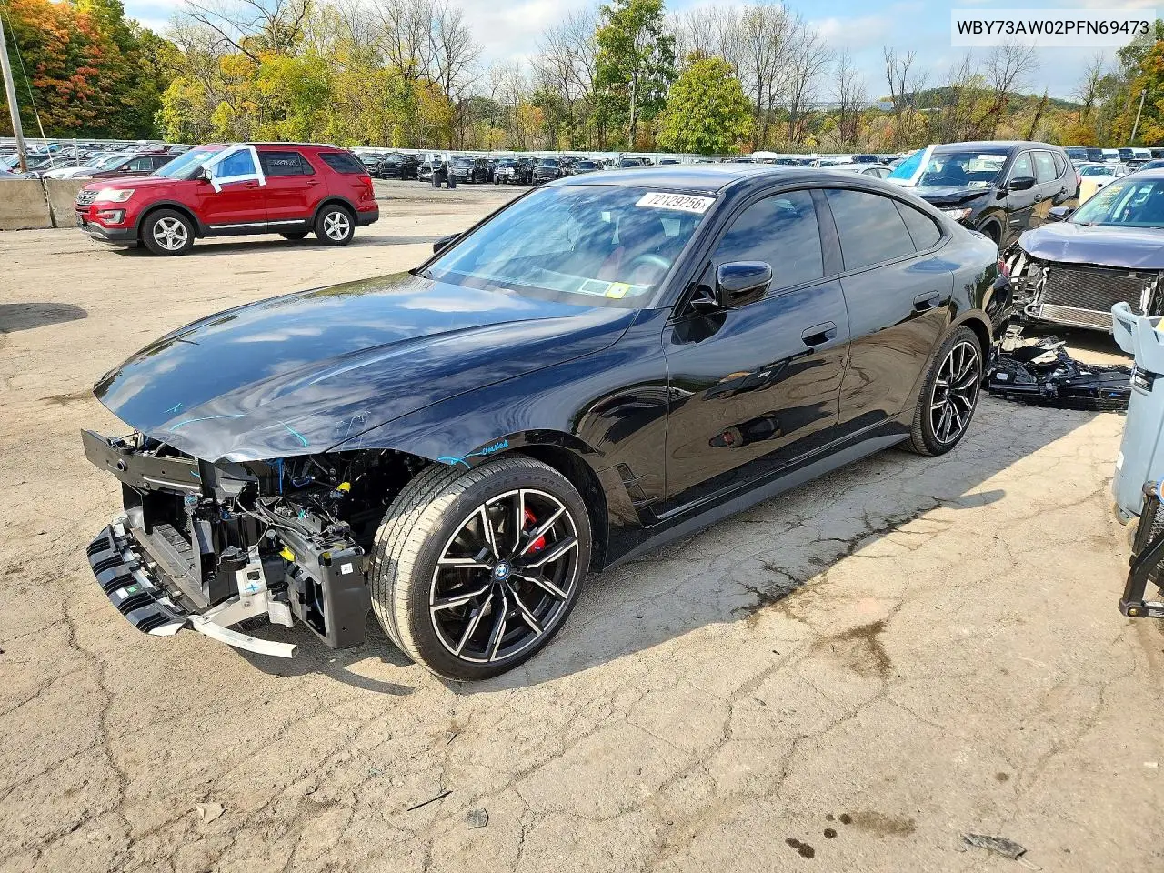 BMW I4 2023, VIN WBY73AW02PFN69473