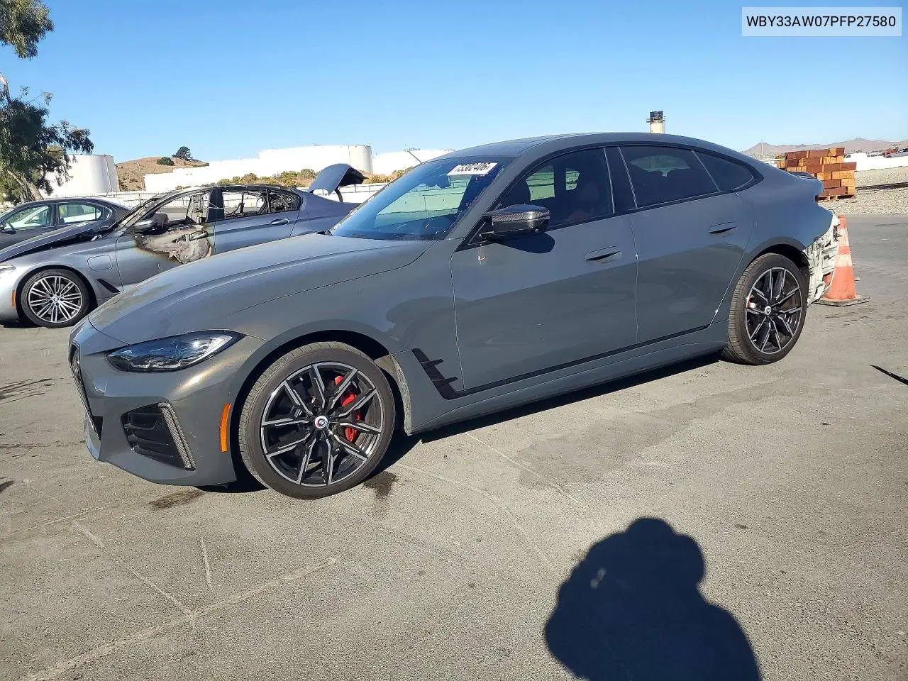 BMW I4 2023, VIN WBY33AW07PFP27580