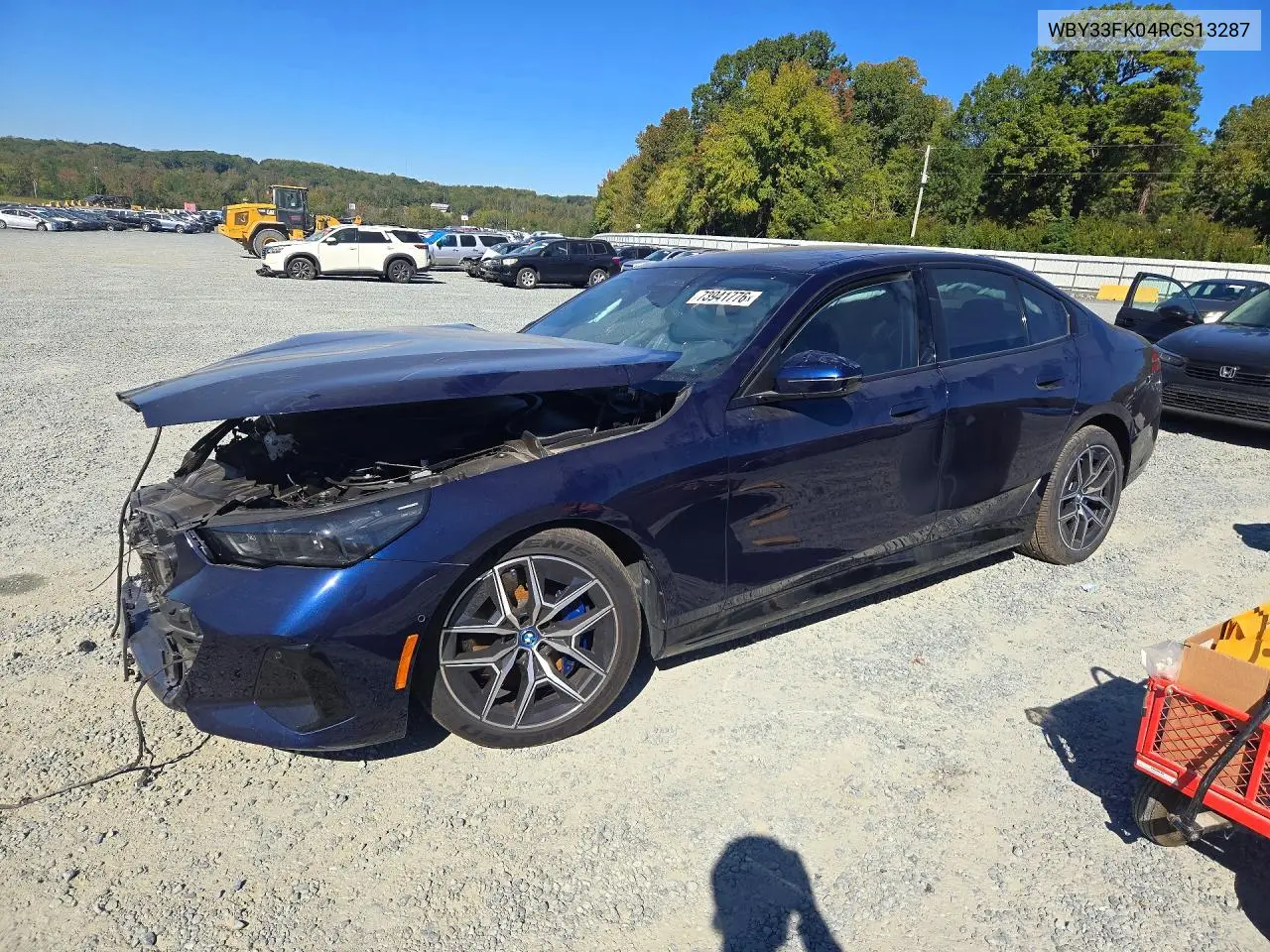 BMW I5 2024, VIN WBY33FK04RCS13287