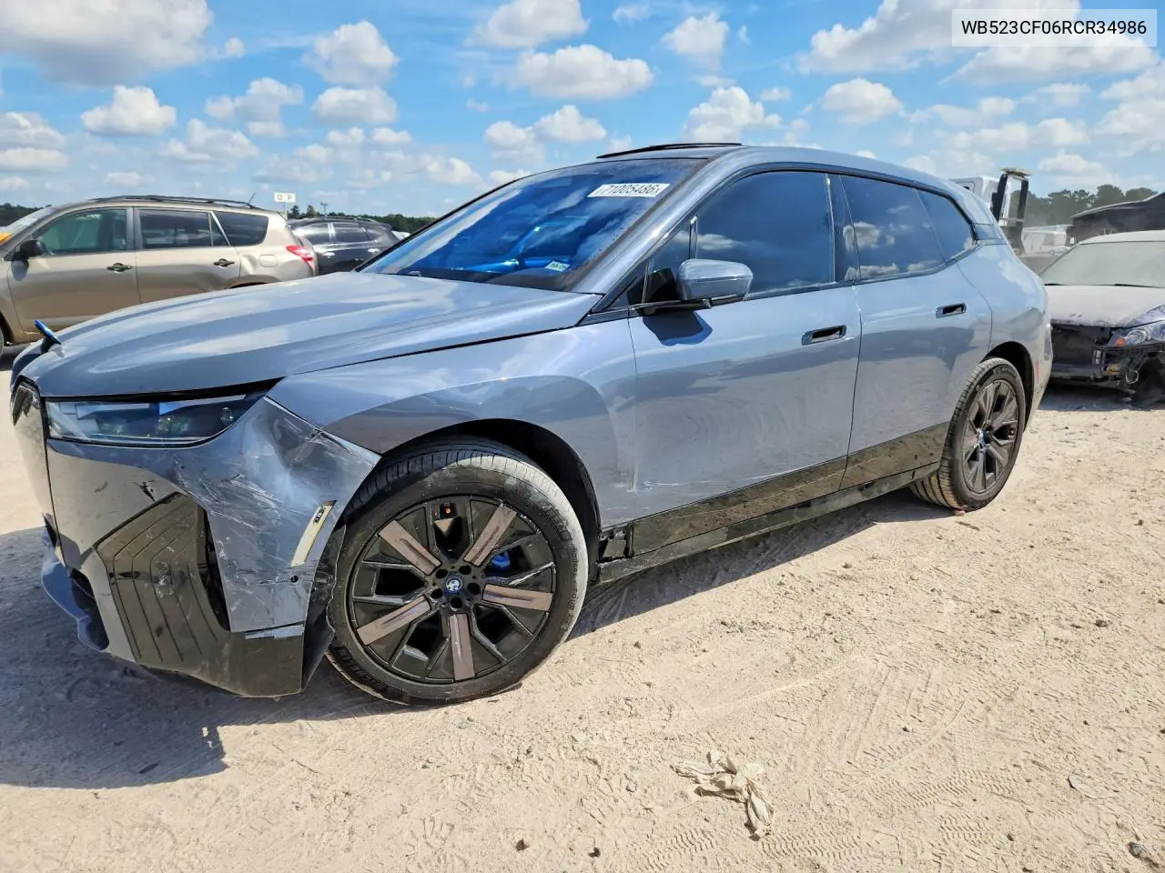BMW IX 2024, VIN WB523CF06RCR34986