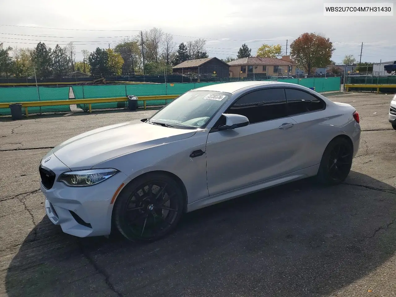 BMW M2 2021, VIN WBS2U7C04M7H31430