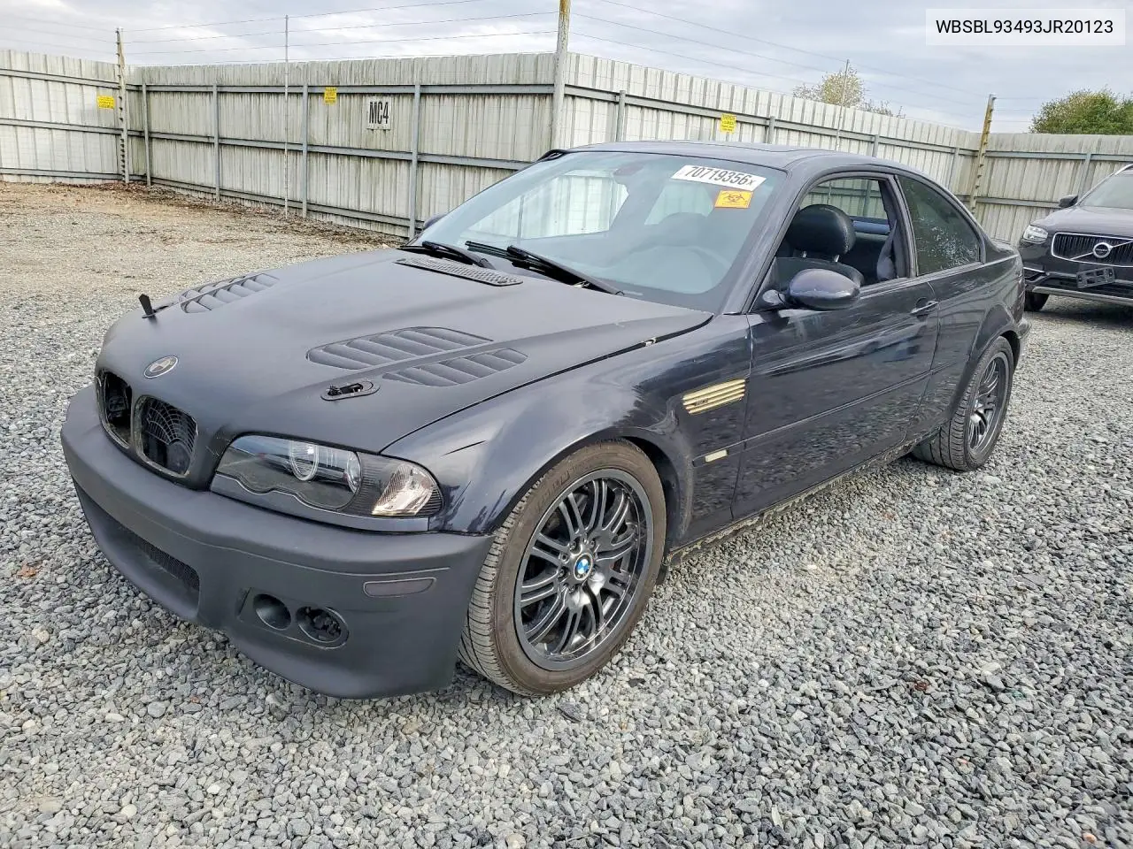 BMW M3 2003, VIN WBSBL93493JR20123