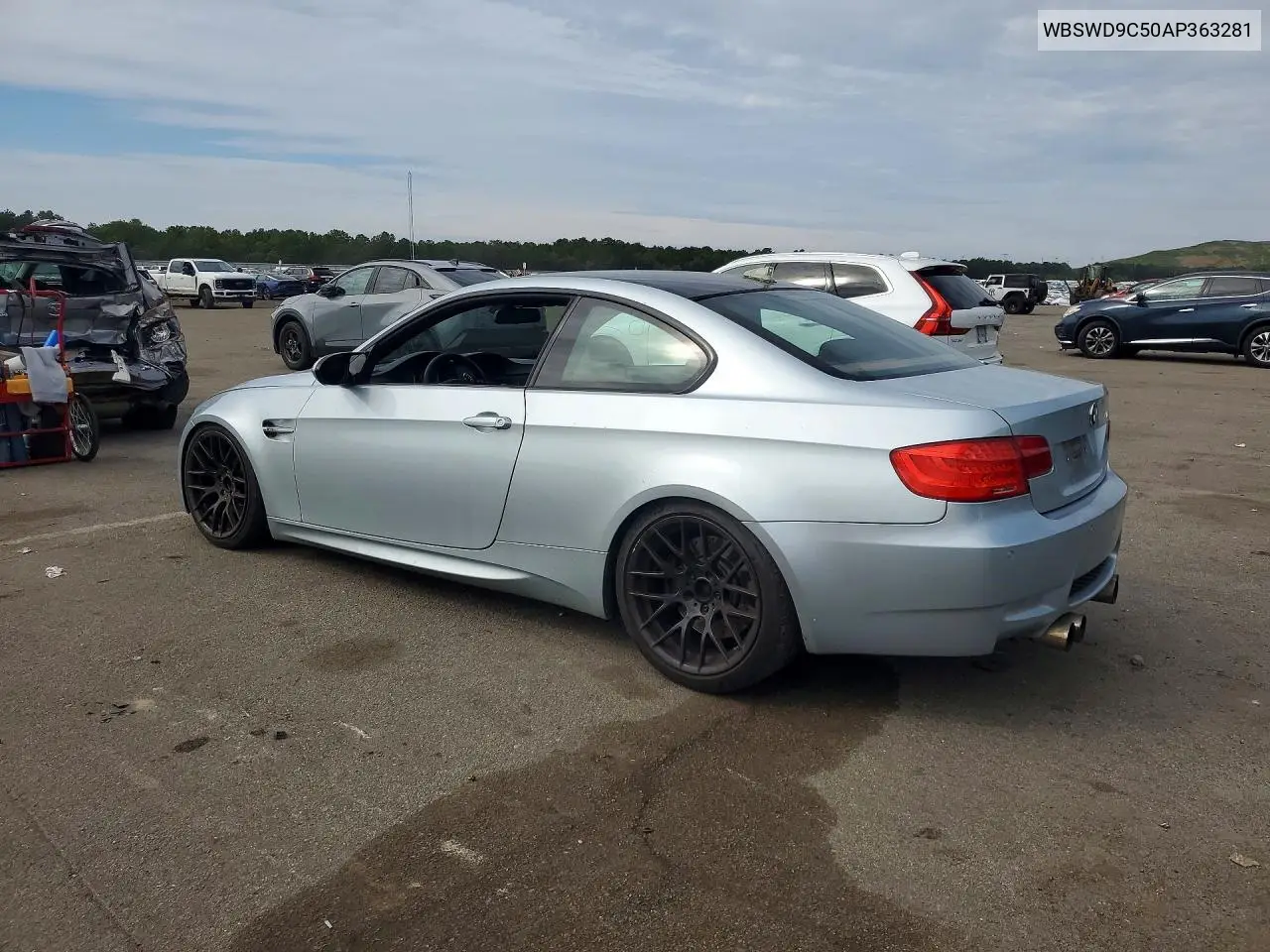2010 BMW M3 VIN WBSWD9C50AP363281 — фото 2