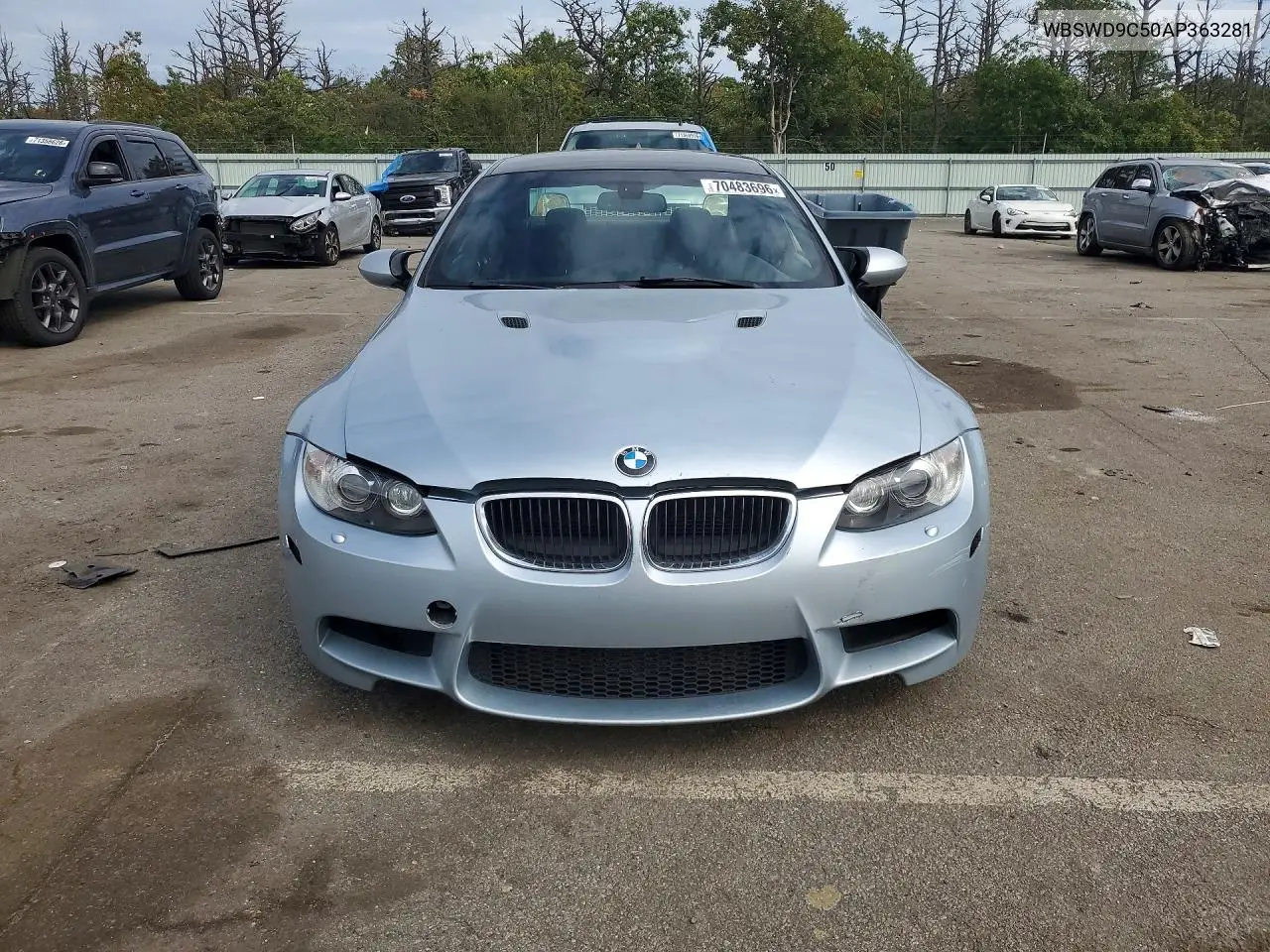2010 BMW M3 VIN WBSWD9C50AP363281 — фото 5
