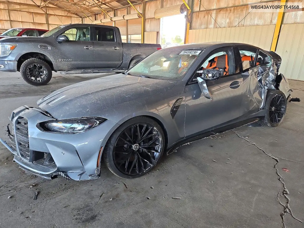 BMW M3 2024, VIN WBS43AY00RFT64568