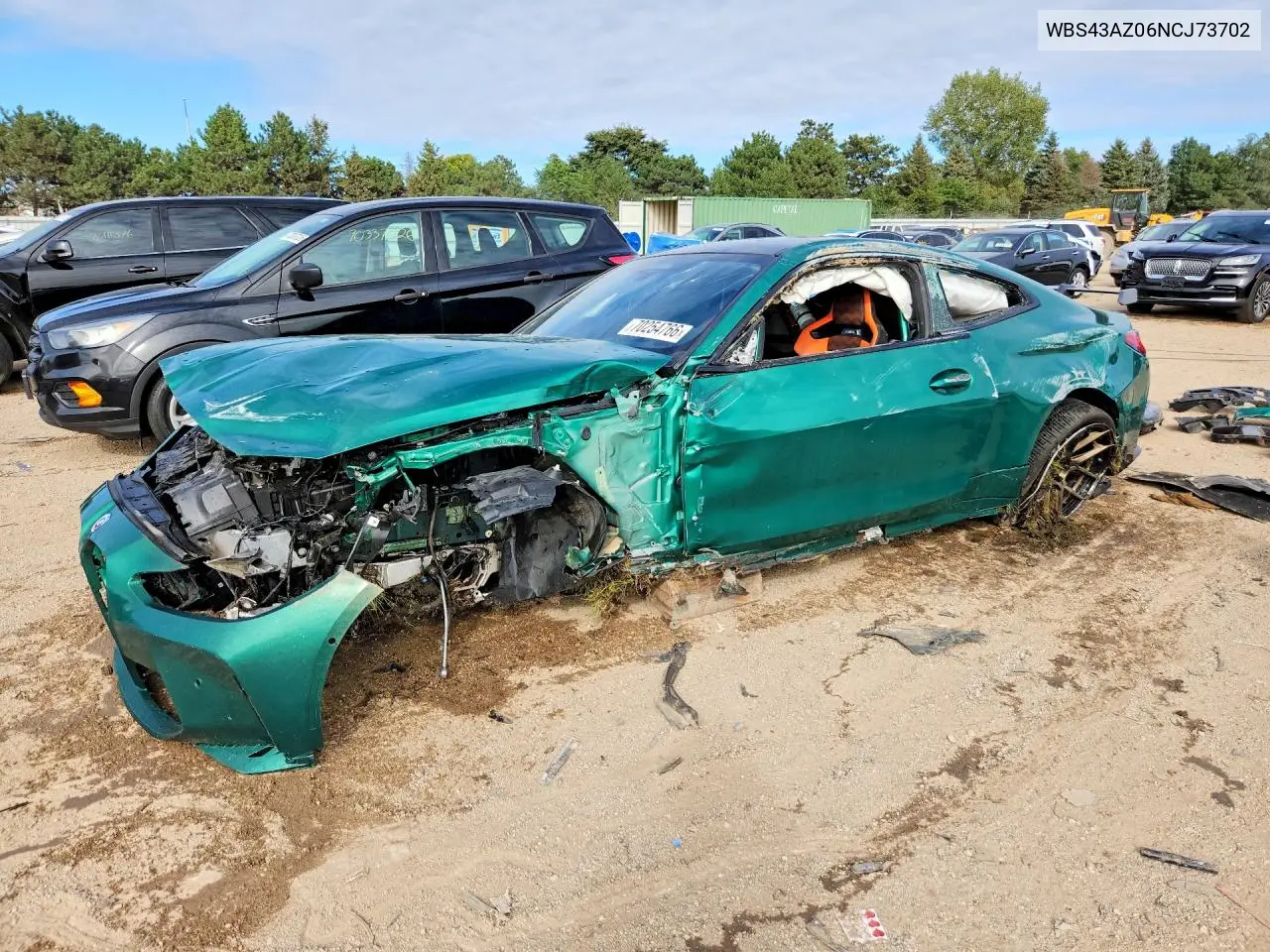 BMW M4 2022, VIN WBS43AZ06NCJ73702