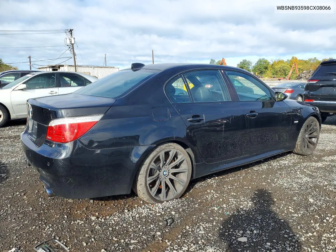 2008 BMW M5 VIN WBSNB93598CX08066 — фото 3