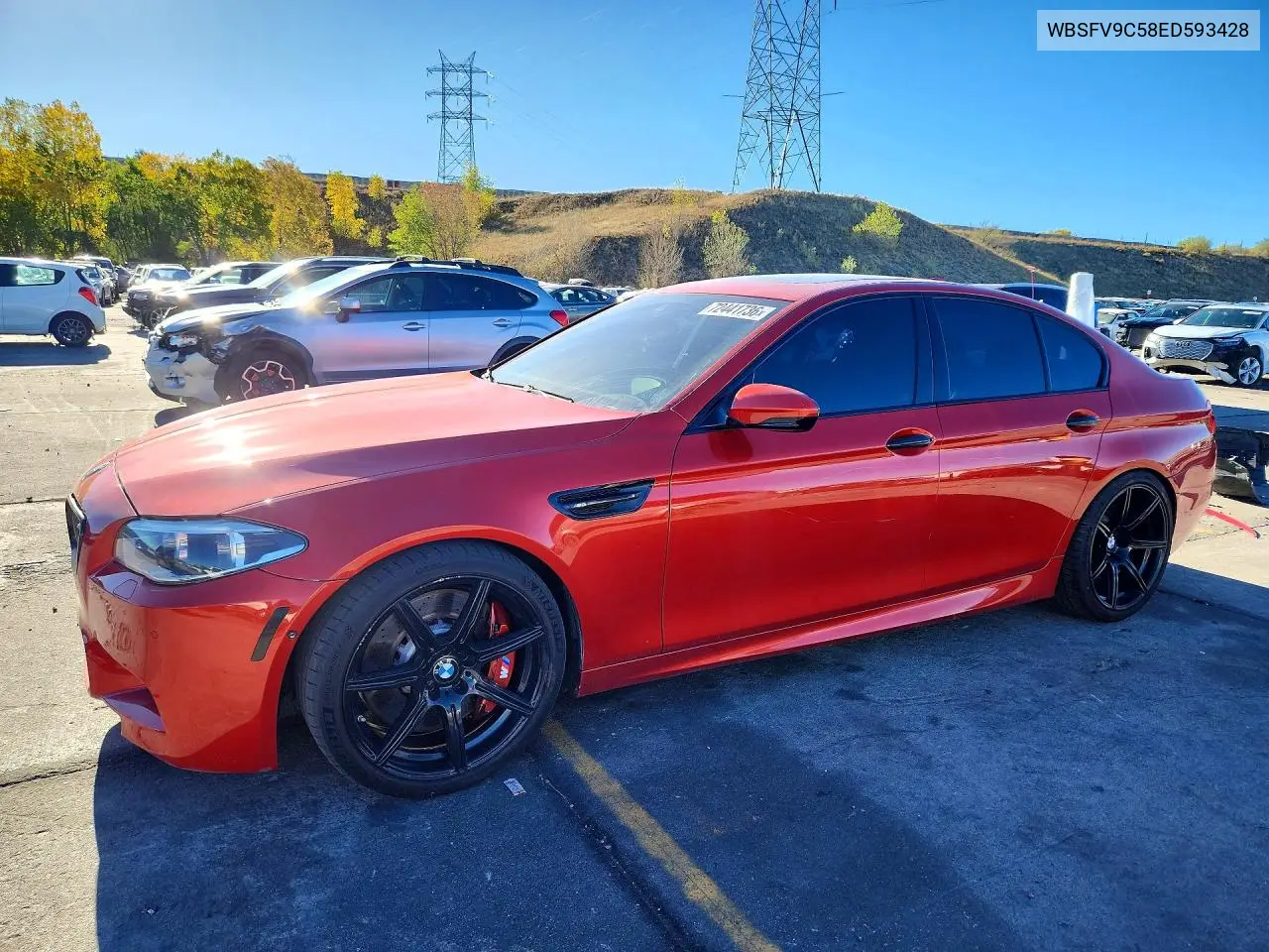 BMW M5 2014, VIN WBSFV9C58ED593428