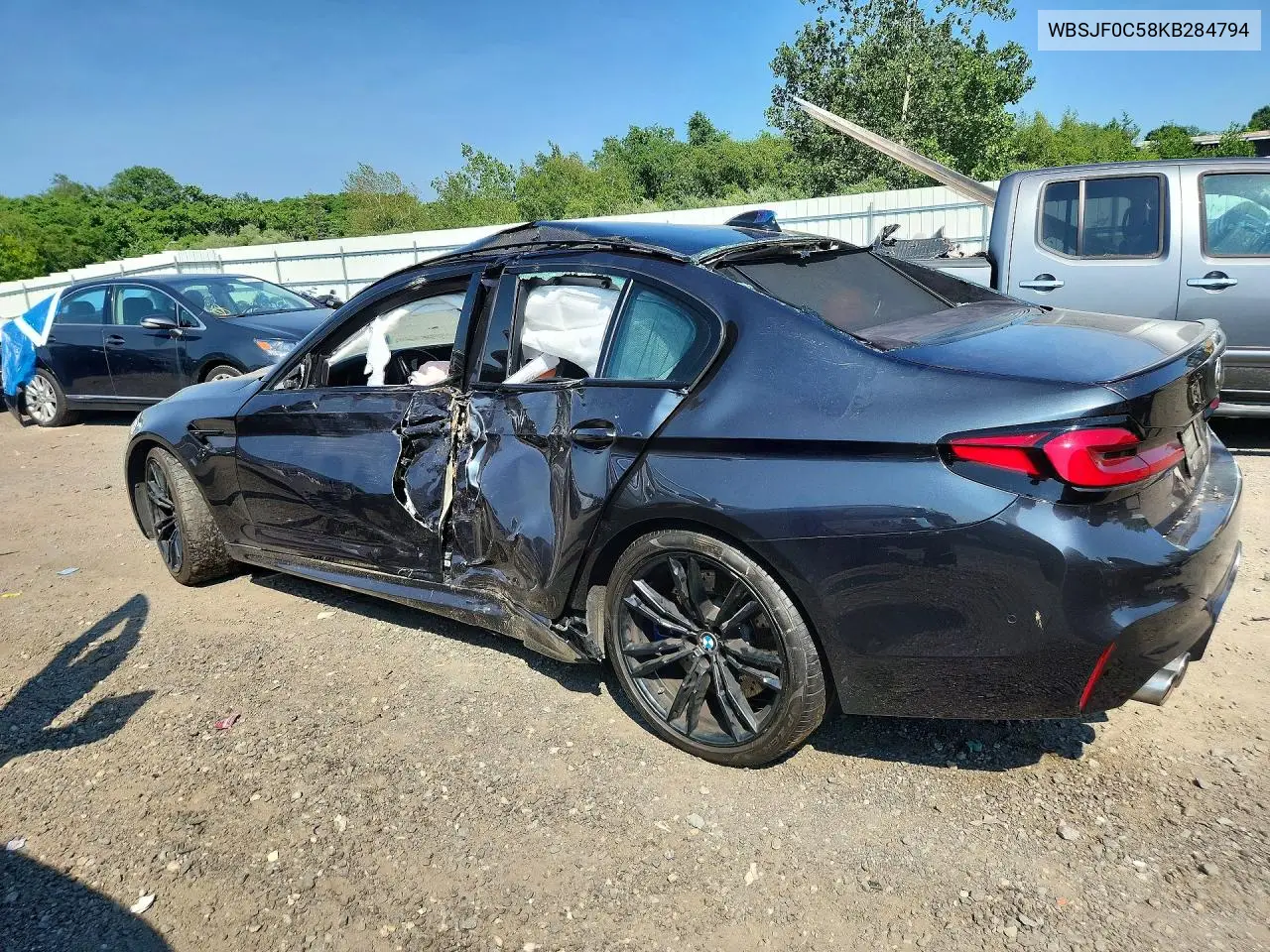 2019 BMW M5 VIN WBSJF0C58KB284794 — фото 2