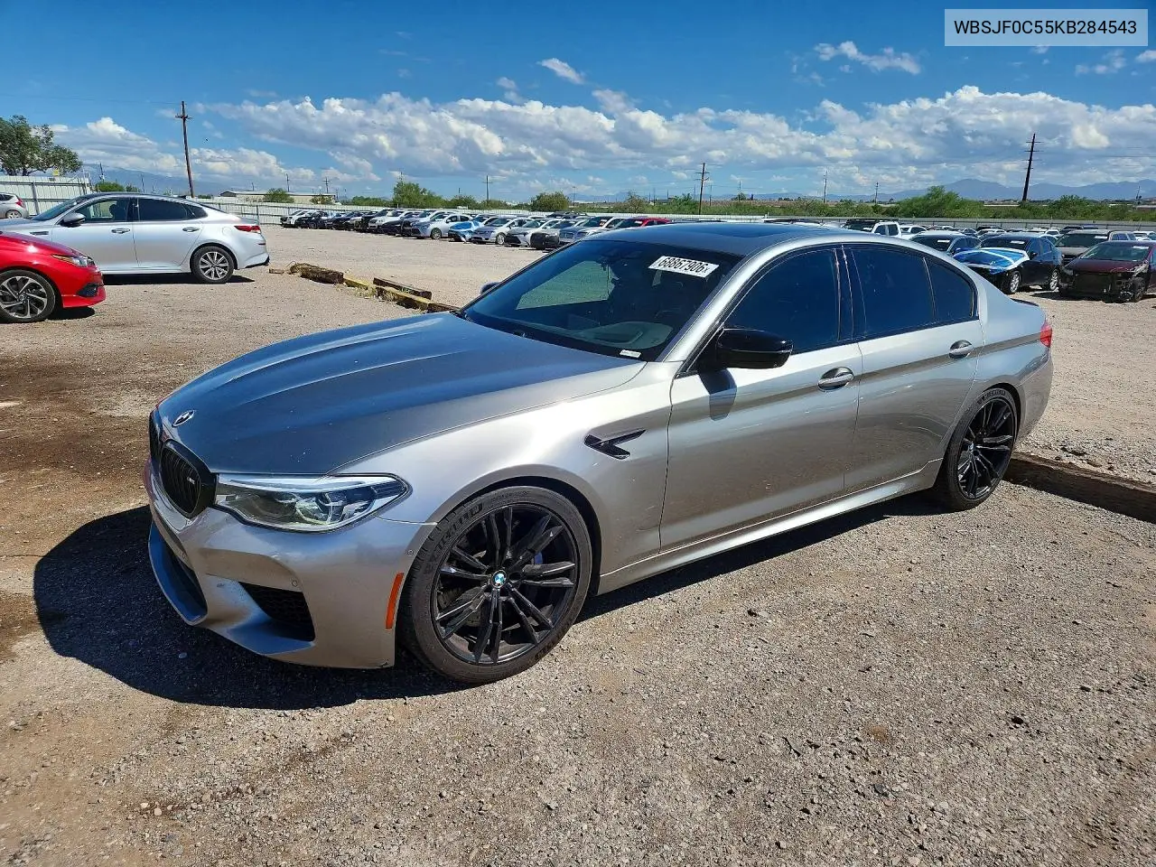 BMW M5 2019, VIN WBSJF0C55KB284543