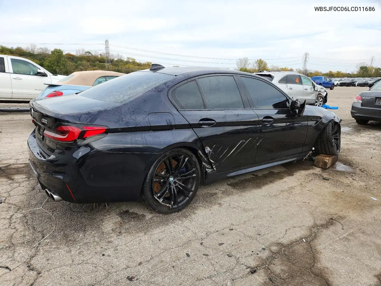 2020 BMW M5 VIN WBSJF0C06LCD11686 — фото 3