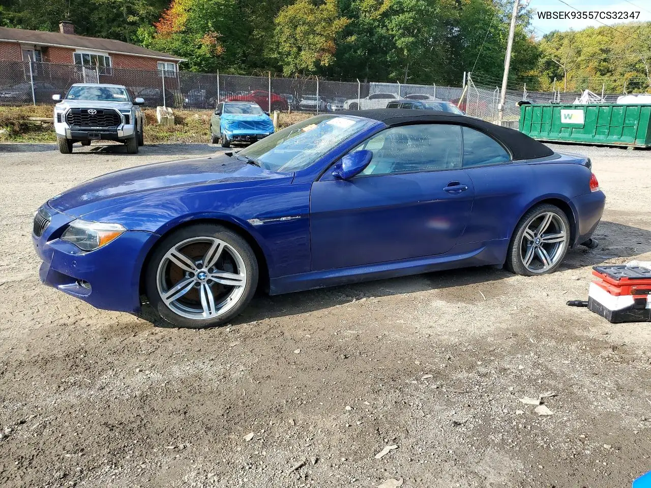 BMW M6 2007, VIN WBSEK93557CS32347