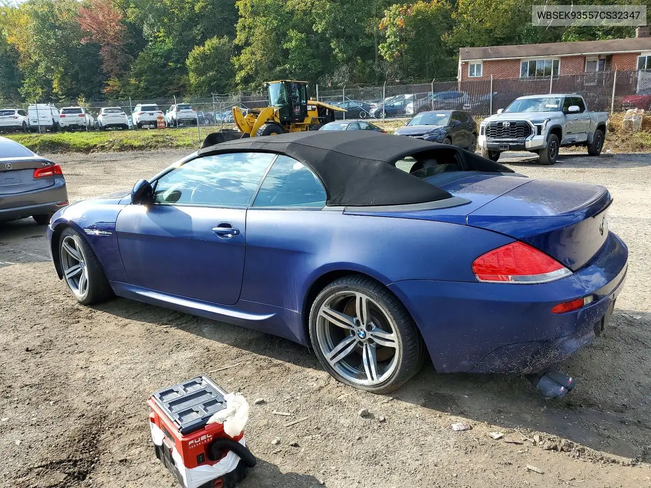 2007 BMW M6 VIN WBSEK93557CS32347 — фото 2