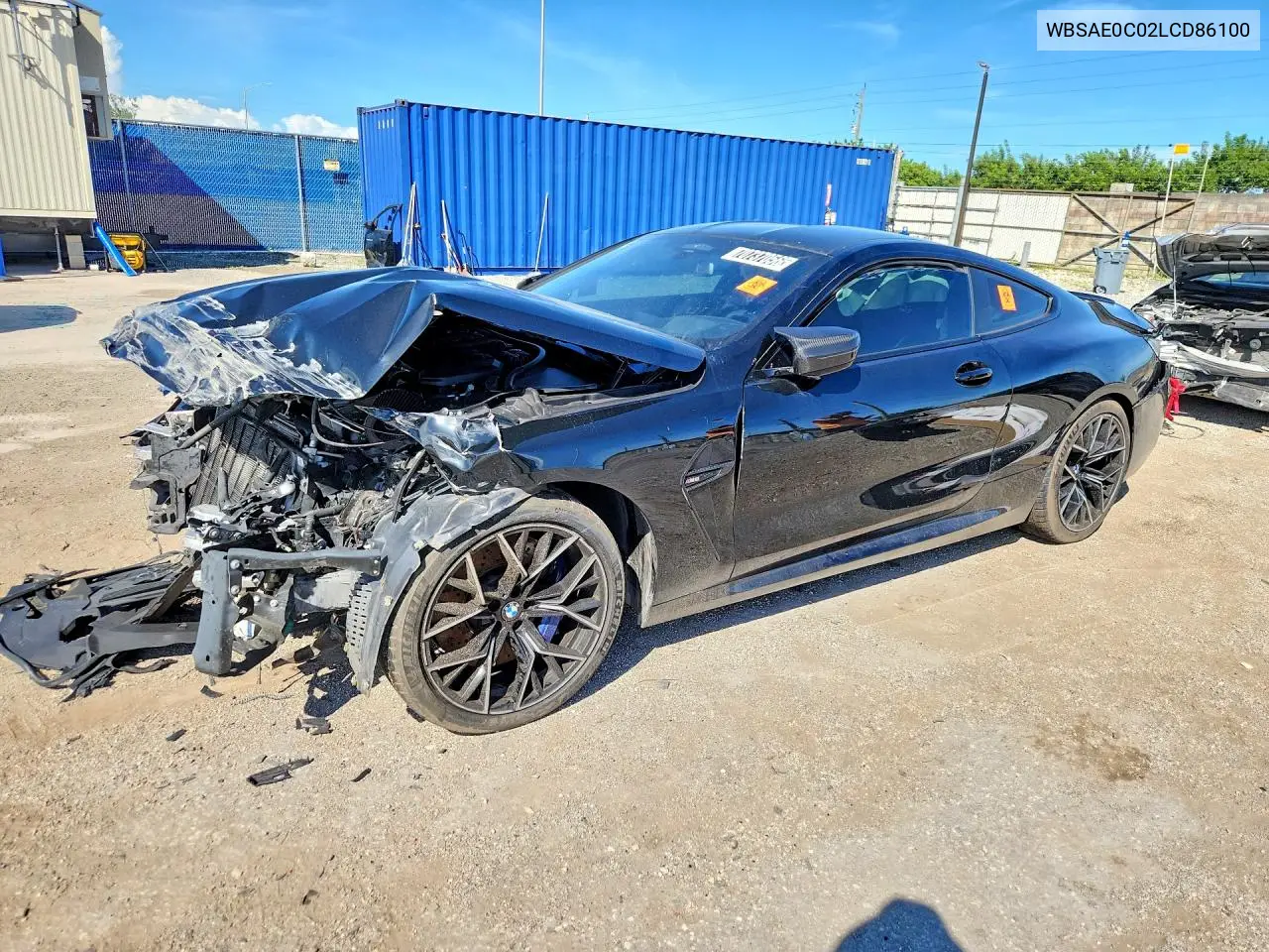 BMW M8 2020, VIN WBSAE0C02LCD86100
