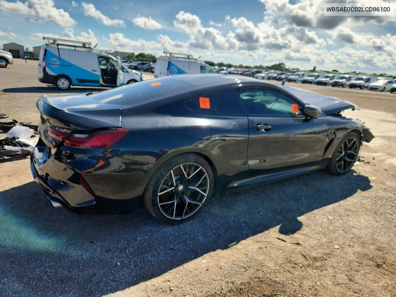2020 BMW M8 VIN WBSAE0C02LCD86100 — фото 3
