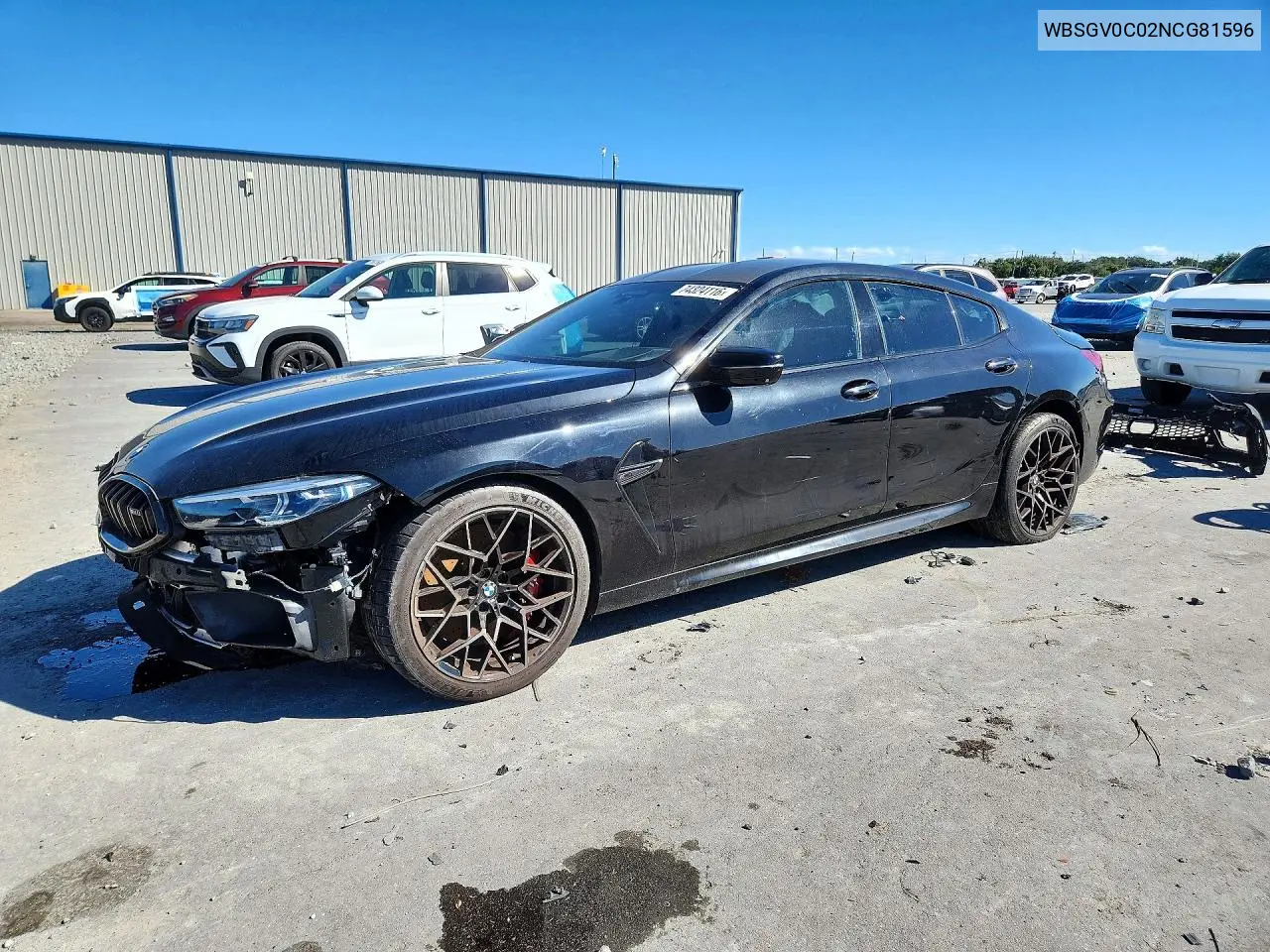 BMW M8 2022, VIN WBSGV0C02NCG81596