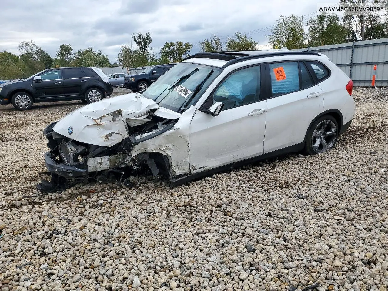 BMW X1 2013, VIN WBAVM5C56DVV90595