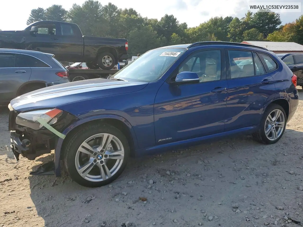 BMW X1 2014, VIN WBAVL1C53EVY23538