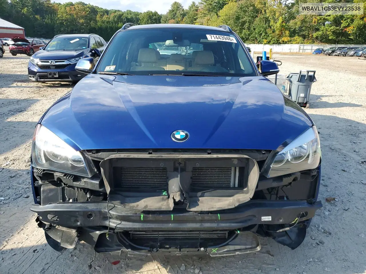 2014 BMW X1 VIN WBAVL1C53EVY23538 — фото 5