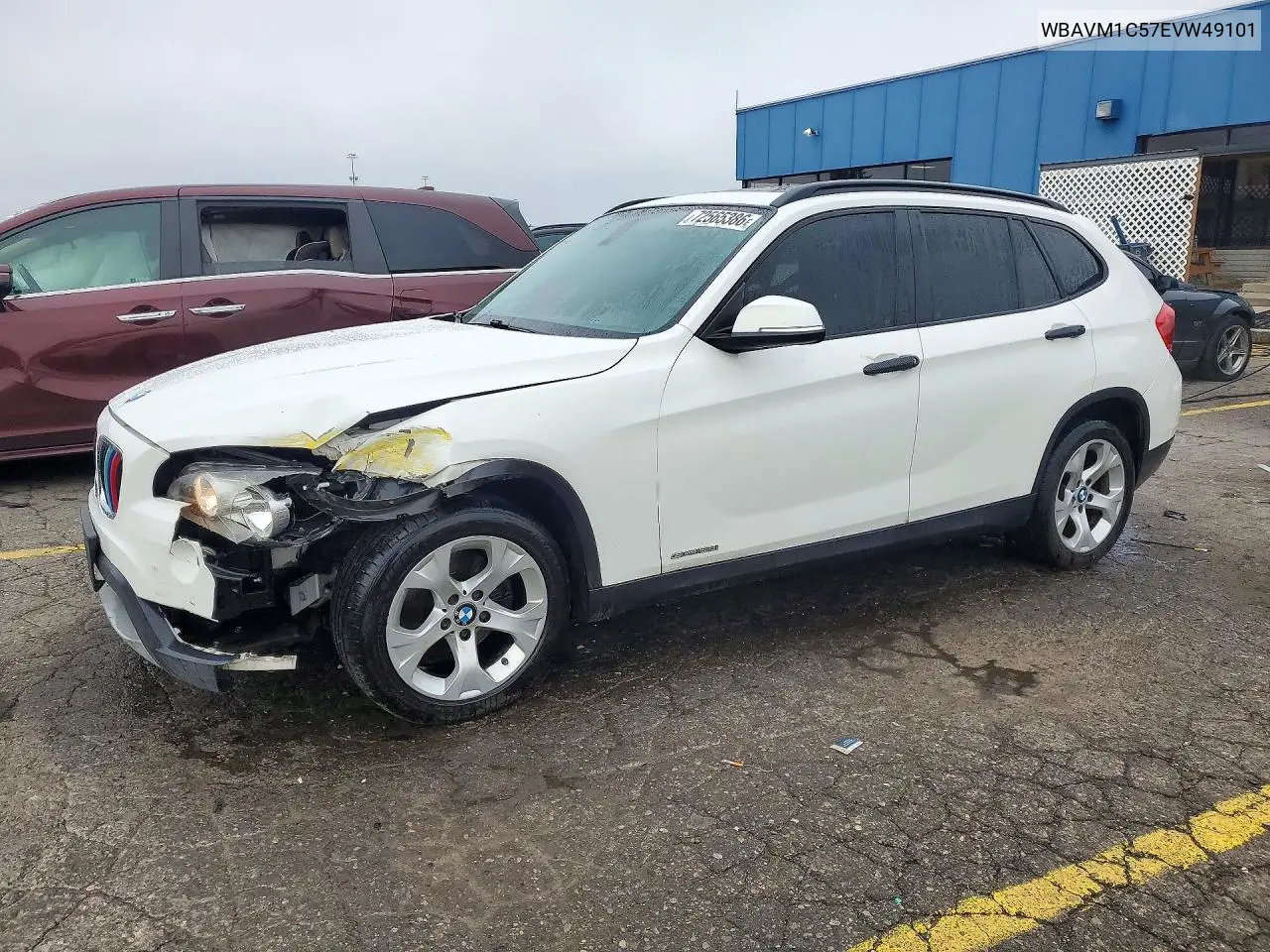BMW X1 2014, VIN WBAVM1C57EVW49101