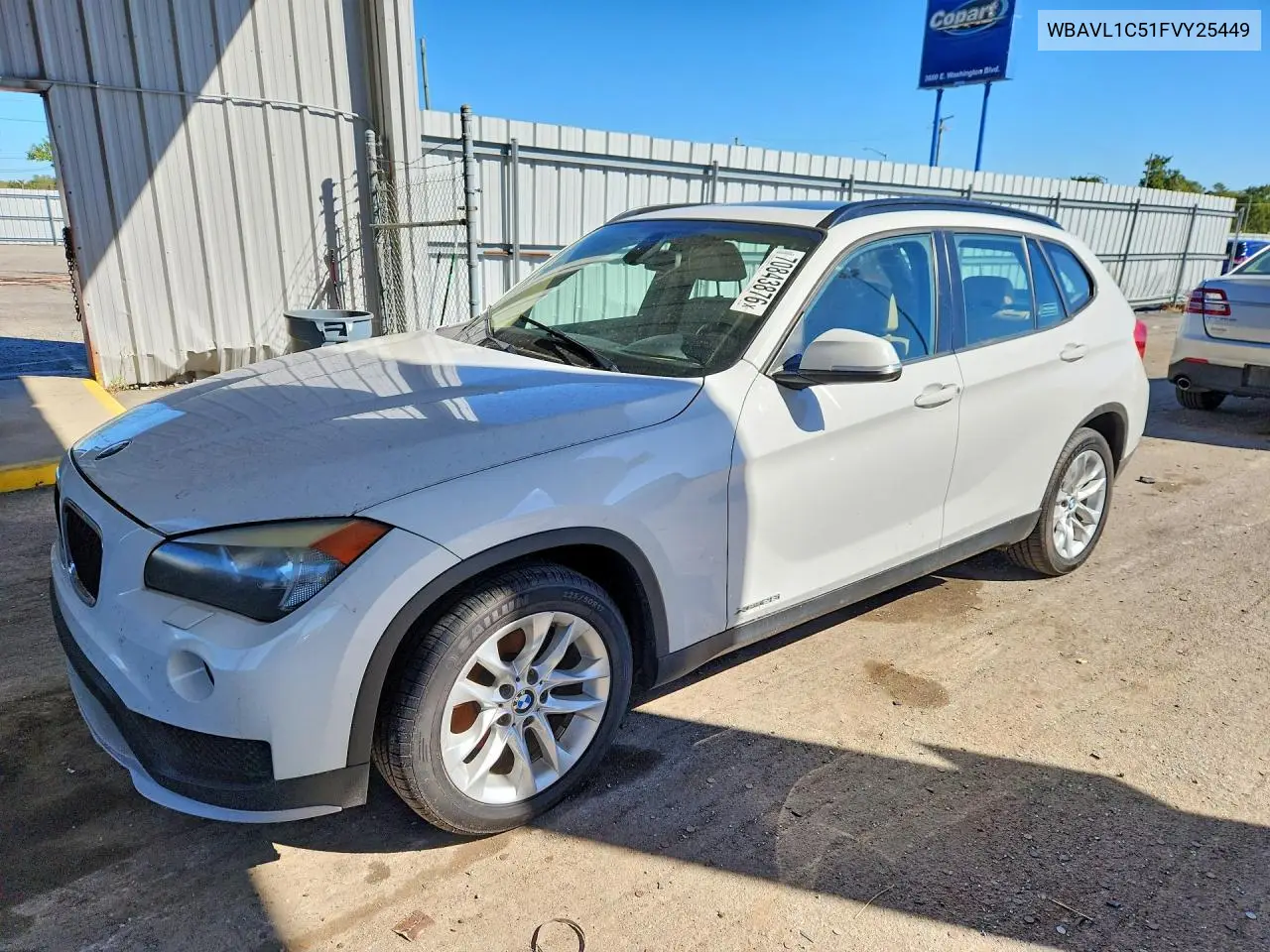 BMW X1 2015, VIN WBAVL1C51FVY25449